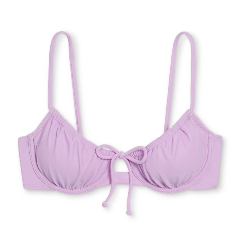 Xhilaration (Target) Shirred Underwire Lavender Bikini Set